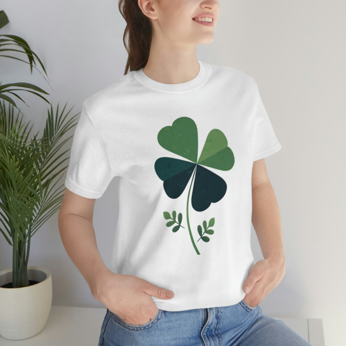 Lucky in Green Unisex Jersey Short Sleeve Tee, Saint Patrick's Day, Luck of  the Irish, Shamrock, Four Leaf Clover, Ireland